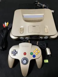 ニンテンドー64 完動品　ゴールド本体セット