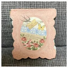 薔薇柄　メモ帳　バラ　ばら　メモ帳　平成レトロ　文房具　紙