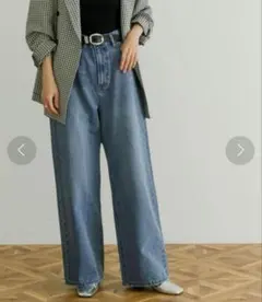 URBAN RESEARCH ワイドストレートデニムパンツ　36 ライトブルー