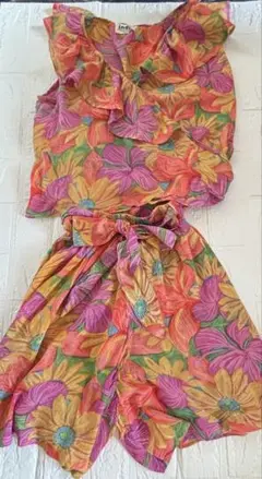 キュロットセットアップ　リゾート着