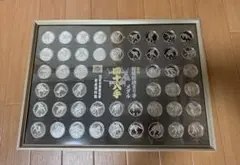 國技 相撲技決まり手メダル 四十八手 相撲博物館
