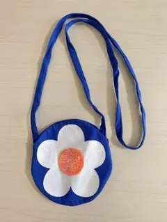 キッズ用　青い花柄ポシェット　C&A