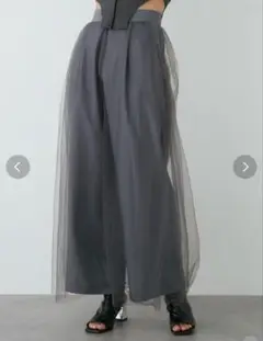 MURUA ムルーア チュールレイヤードワイドパンツ 完売品
