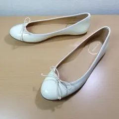 J&M DAVIDSON フラットシューズ バレエシューズ エナメル