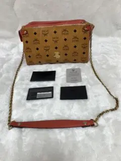 MCM エムシーエム チェーン ショルダーバッグ ヴィセトス柄 レザー