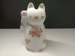 陶磁器製 猫の貯金箱　ジュリエッタ&パンセアラローズチンツー