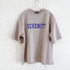 【ITEMS URBANRESEARCH】ロゴTシャツ　グレー　ゆったりMサイズ