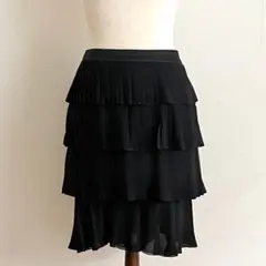 VALENTINO/silk pleated skirt