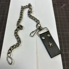 ウォレットチェーン　スタースタッズ　アメカジ