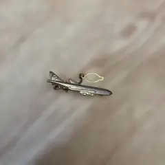 ネクタイピン　飛行機　ゴールド　航空
