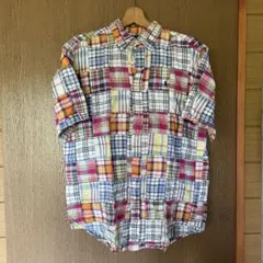 Ralph Lauren Blake パッチワーク半袖シャツ L 90s 美品