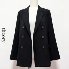 【定価4.2万】theory セオリー 裏地無し ダブルブレスト ジャケット
