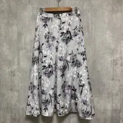 ketty 花柄 フレアスカート お洒落 サイズ2 裏地あり