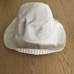 ユニクロ UVカットワイドブリムハット ナチュラル 57cm