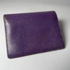 プラダ PRADA 折り財布 Wホック パープル