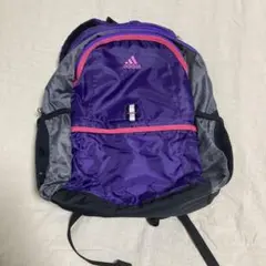 adidas 紫 グレー リュック