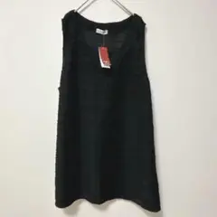 未使用✨ ガニエル【4L】ノースリーブブラウス/ 大きいサイズ シアー 透け感