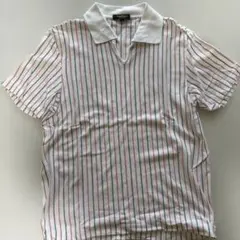 Paul Stuart ストライプポロシャツ Lサイズ