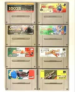 スーパーファミコンソフト8本 サッカーゲーム 動作確認済み プライムゴールなど