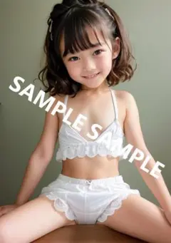 AI 美女ポスター　A４サイズ　2枚セット　写真印画紙　ロリ　25