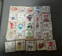 アンパンマン あいうえお もじあそび 木製 つみき
