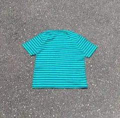 90's オールドユニクロ グリーンボーダーTシャツ ノームコア cit