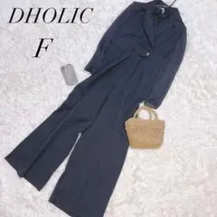 ディーホリック/オールインワン/サロペット/黒/長袖/さらさら/美品✨️