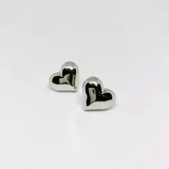 【新商品!】シンプルハートピアス シルバー ピアス