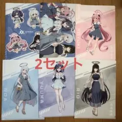 ブルーアーカイブ　クリアファイル　６種類２セット ローソン