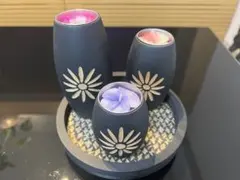 キャンドル 3セット アジアン雑貨
