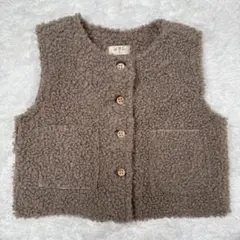 【美品】WNG ボア ベスト ブラウン