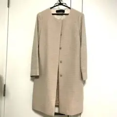 ユナイテッドアローズ ノーカラーコート オフホワイト