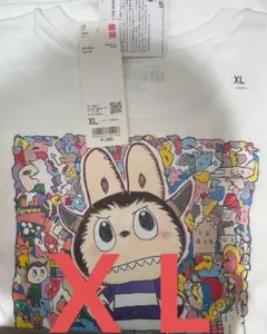 UNIQLOPOPMART ユニクロポップマート　コラボラブブTシャツ　白XL