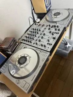 Technics SL-DZ1200 ２台 & Vestax VMX-004FX Technics SL-DZ1200 Silver w/Box Digital Direct Drive DJ