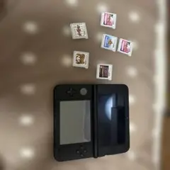 NINTENDO 3DS LL 赤 本体とゲームカード6枚