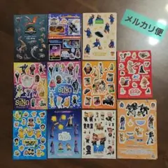 〈ステッカー〉いろいろ 映画 シール　11種 X 2（ジュラシックワールド 他）