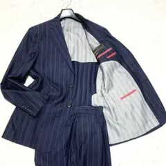 ロロピアーノ × ダニエルクレミュ セットアップ スーツ ネイビー ストライプ