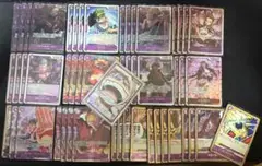 ワンピースカード 黒紫ルフィ 構築済みデッキ スリーブ付き