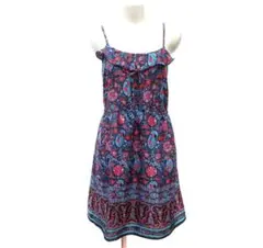 AMERICAN EAGLE OUTFITTERS キャミワンピース 総柄 M