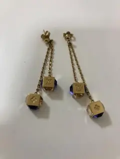 廃盤レア‼️ルイヴィトン ピアス コリエギャンブル キューブピアス ゴールド