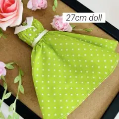 【再販】水玉ワンピース・green×lemon・