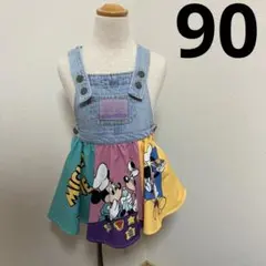 しまむら リトシー LITTC ジャンパースカート ディズニー　90