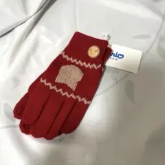 【新品未使用】サンリオ 子供用M 赤い手袋 ハローキティ