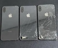 【3つセット】iPhoneX ハウジング 背面 外装 ジャンク