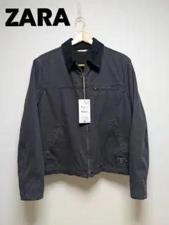 【新品未使用】ZARA ワークジャケット ブラック M