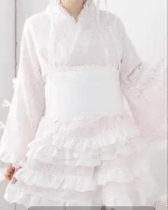 夢展望浴衣ドレス帯付き
