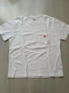 DANTON ホワイト Tシャツ ポケット付き