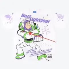 Disney ディズニー Tシャツ トイストーリー 白 バズライトイヤー
