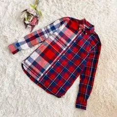 『TOMMY HILFIGER』トミーヒルフィガー　チェック柄コットンシャツ