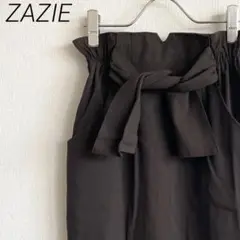 ZAZIE ロングスカート タイト ポケット付き リボン 裏地付き シンプル